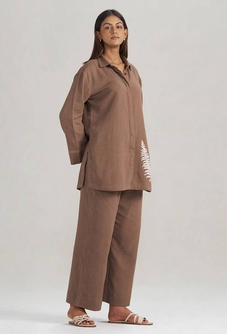 Chocolate and fern co-ord set