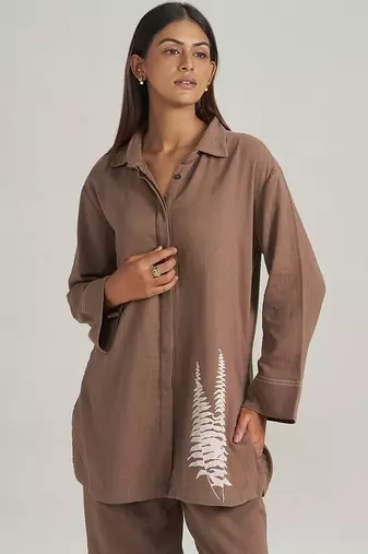 Chocolate and fern co-ord set