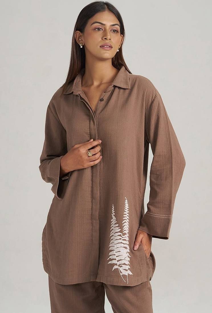 Chocolate and fern co-ord set