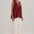 Maroon embroidered mul-mul tunic