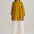 Mustard mul-mul embroidered tunic