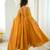 Yellow embroiderey work georgette kurta set