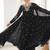 Black embroiderey work georgette kurta set