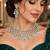 Mint Green Bridal Necklace Earrings Set, Crystal Wedding Jewelry