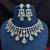 Mint Green Bridal Necklace Earrings Set, Crystal Wedding Jewelry