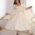 White sequins embroidered roman silk anarkali set