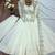 White sequins embroidered roman silk anarkali set