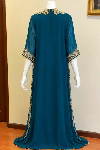 Royal blue gorgeous dubai evening kaftan