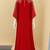 Red designer heavy beaded arabic kaftan