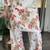 Cream printed pure cotton kurta pant set