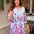 Cream printed pure cotton kurta pant set