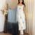 Off white embroidered cotton flex kurta pant set with dyeable kota doria dupatta