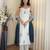 Off white embroidered cotton flex kurta pant set with dyeable kota doria dupatta