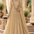 Beige georgette handwork anarkali suit