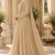 Beige georgette handwork anarkali suit