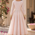 Baby pink cotton gota patti handwork anarkali suit set