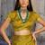 Mustard satin handloom weaving festive wear saree