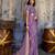 Lavender satin handloom weaving festive wear saree