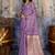 Lavender satin handloom weaving festive wear saree