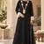 Black rayon handwork suit set
