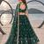 BOTTEL GREEN  NET THREAD WITH ZARI AND SEQUINCE WORK FESTIVE LEHENGA CHOLI SET FOR WOMEN'S