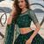 BOTTEL GREEN  NET THREAD WITH ZARI AND SEQUINCE WORK FESTIVE LEHENGA CHOLI SET FOR WOMEN'S