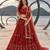 RED NET THREAD WITH ZARI AND SEQUINCE WORK FESTIVE LEHENGA CHOLI SET FOR WOMEN'S