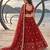RED NET THREAD WITH ZARI AND SEQUINCE WORK FESTIVE LEHENGA CHOLI SET FOR WOMEN'S
