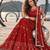 RED NET THREAD WITH ZARI AND SEQUINCE WORK FESTIVE LEHENGA CHOLI SET FOR WOMEN'S
