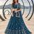 MOR PEACH BLUE CHIQU NET THREAD WITH ZARI AND SEQUINCE WORK FESTIVE LEHENGA CHOLI SET FOR WOMEN'S