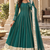 Deep green cotton gotapatti anarkali suit