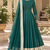Deep green cotton gotapatti anarkali suit