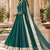 Deep green cotton gotapatti anarkali suit