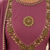 Purple cotton handwork anarkali suit set