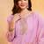 Pink sequins embroidered silk kurta plazzo dupatta set for women