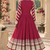 Rosegold cotton gotapatti anarkali suit