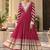 Rosegold cotton gotapatti anarkali suit