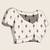 peach digital print chinon saree with blouse