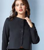 Striped single-breasted blazers
