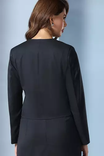 Striped single-breasted blazers