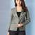 Notched lapel single-breasted blazer