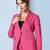 Peaked lapel collar single breasted blazer
