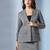 Notched lapel single-breasted blazer