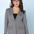 Notched lapel single-breasted blazer