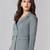 Notch-lapel long sleeves double-breasted blazer
