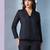 Notched lapel long sleeves front open blazer