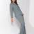 Notch-lapel long sleeves double-breasted blazer