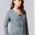 Notch-lapel long sleeves double-breasted blazer