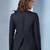 Notched lapel long sleeves front open blazer