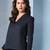 Notched lapel long sleeves front open blazer
